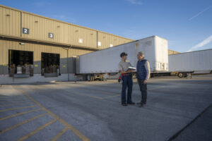 Bay Alarm technician guides business owner through security system installation to effectively protect his property and save him time and money.