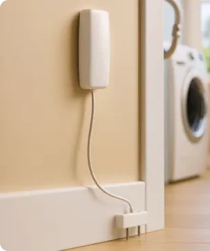 Detect water leaks early to minimize property damage. Ideal for kitchens, laundry rooms, basements, and other flood-prone areas.